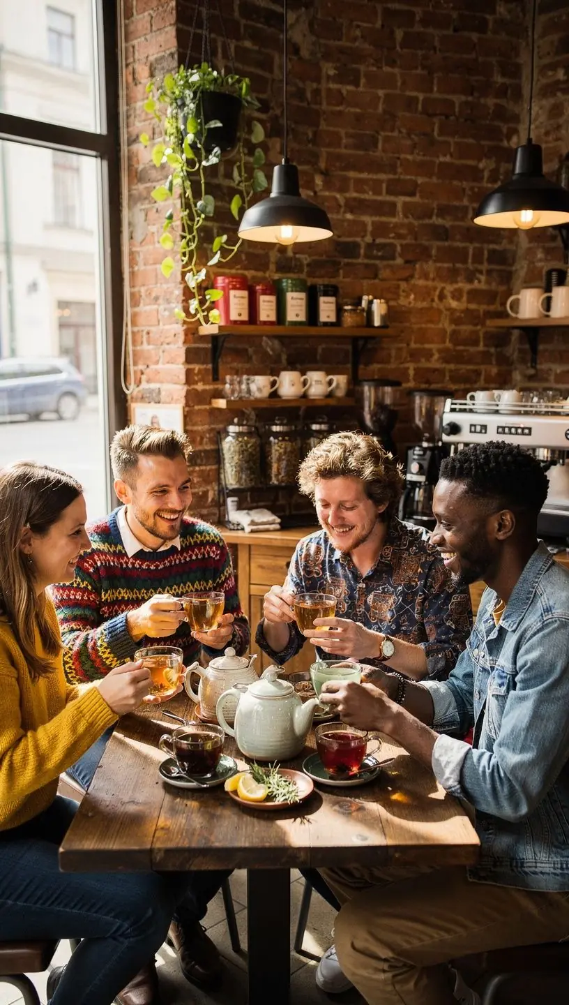 Rankos laiko arbatinuką, iš kurio teka šilta žolelių arbata į puodelį, pabrėžiant tinkamą paruošimą